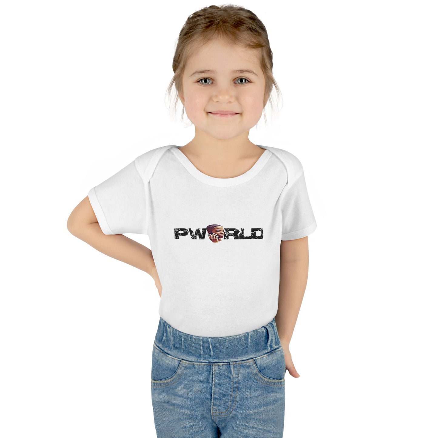 PWORLD Infant Bodysuit — Cute Graphic Baby Onesie with Cartoon Face