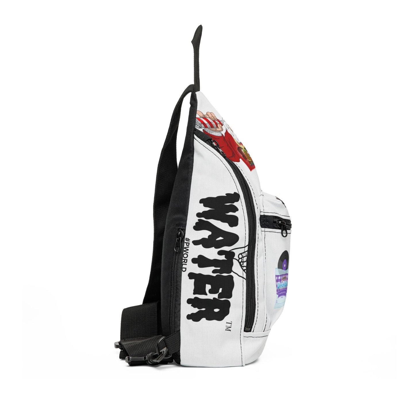 Christmas Street Art Sling Bag — 'Yea Yea' Graphic Crossbody