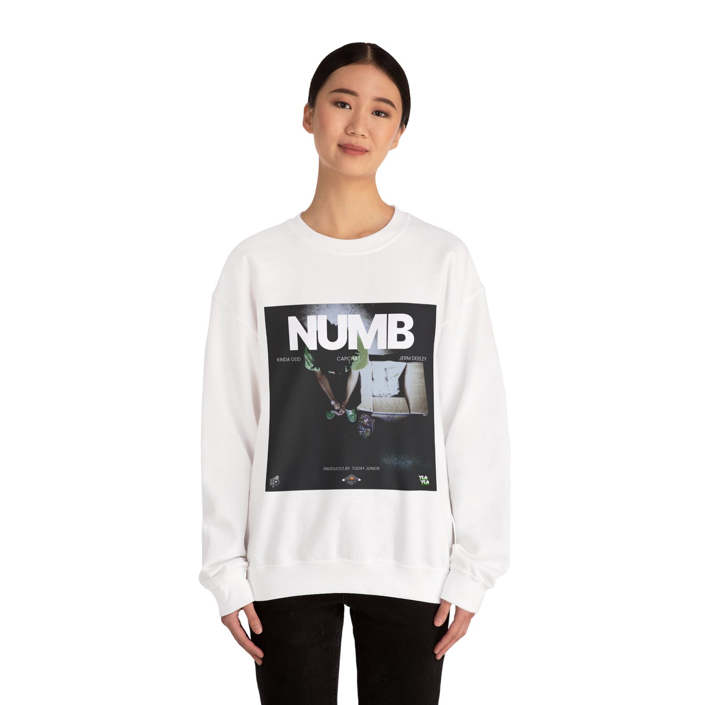 Numb Crewneck Sweatshirt - Artistic Streetwear for Everyday Comfort
