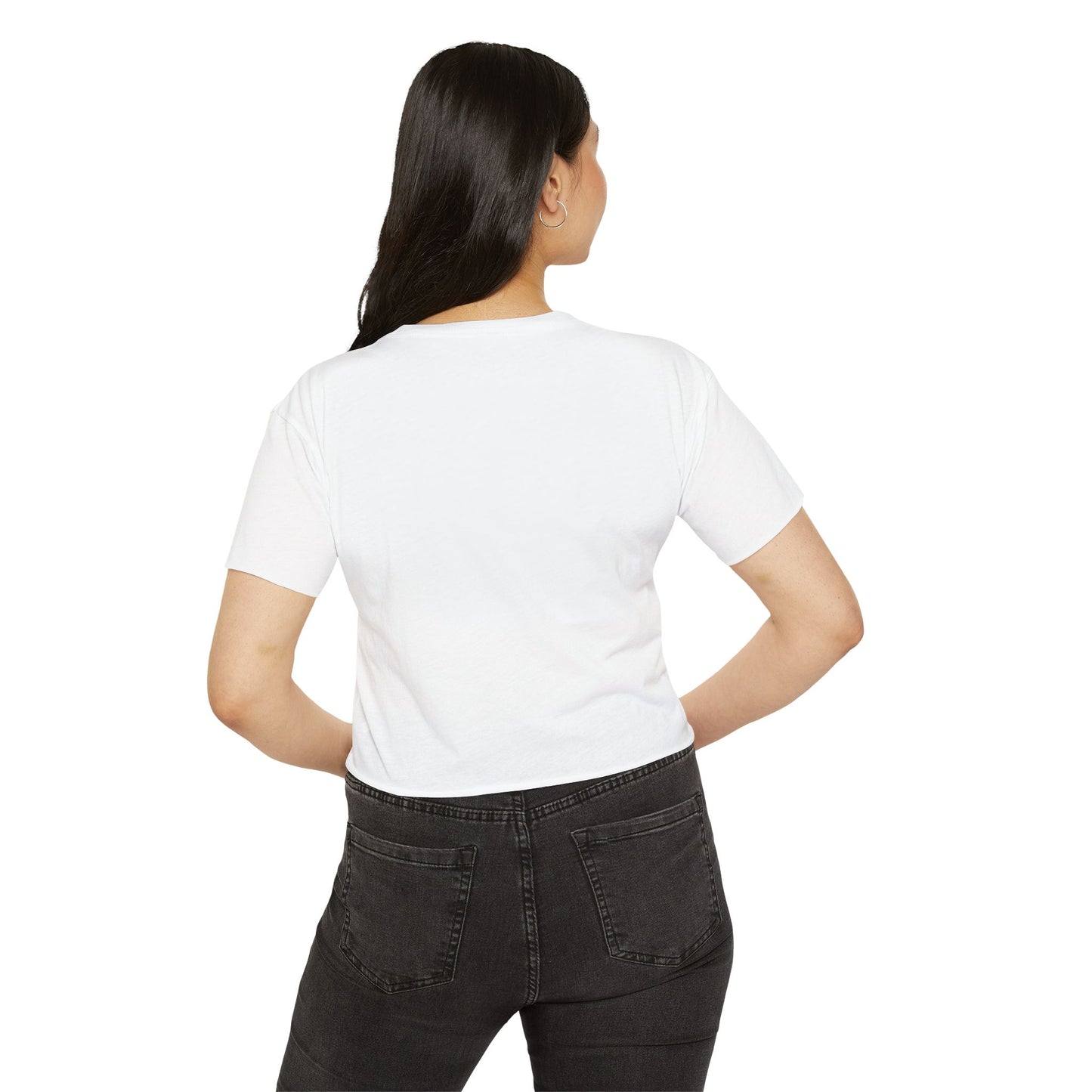 PWRLD Festival Crop Top — Graphic Women's Cropped Tee
