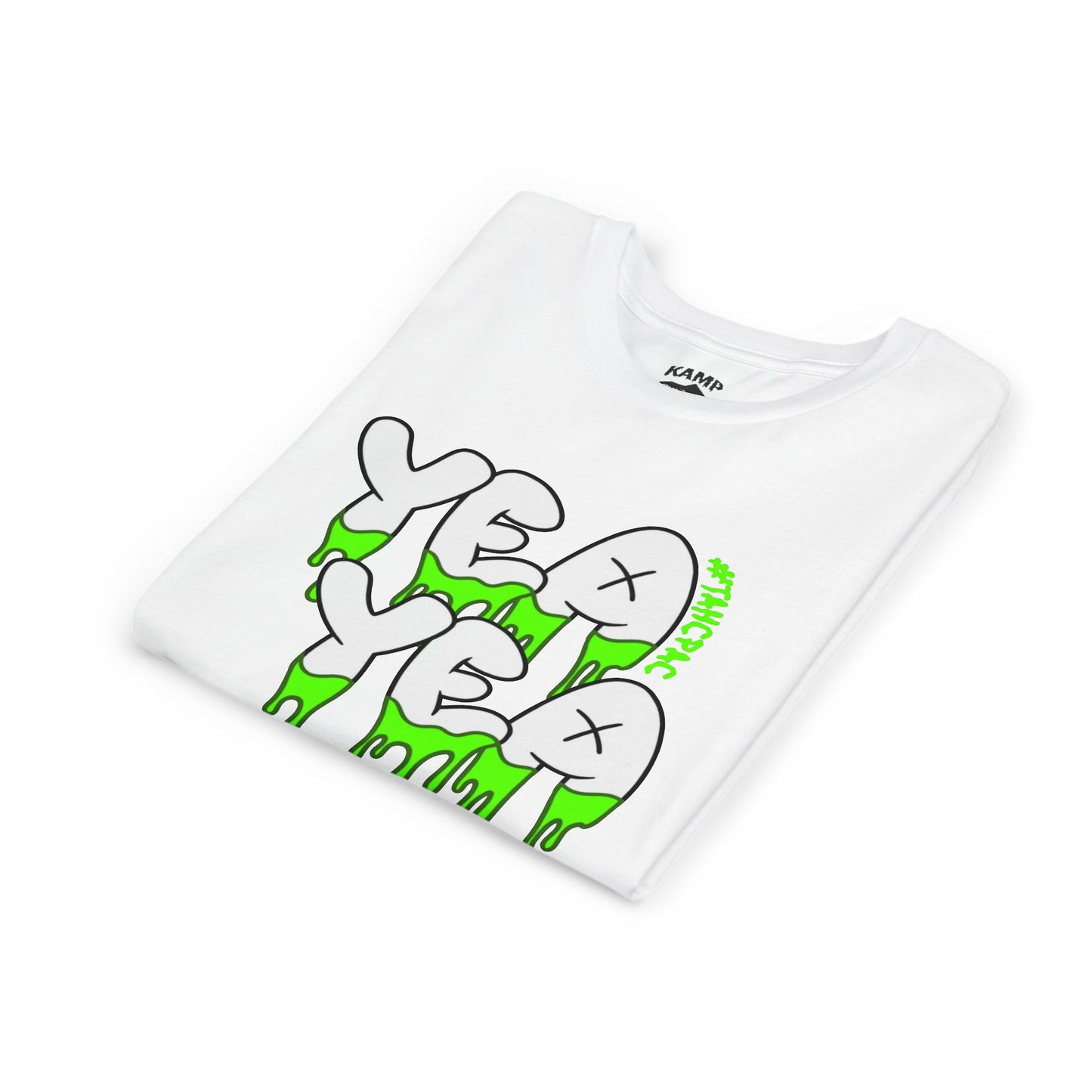 Youth Short Sleeve Tee - Fun 'YEA YEA' Graphic Design With 'Kamp Water Tag' Shirt for Kids