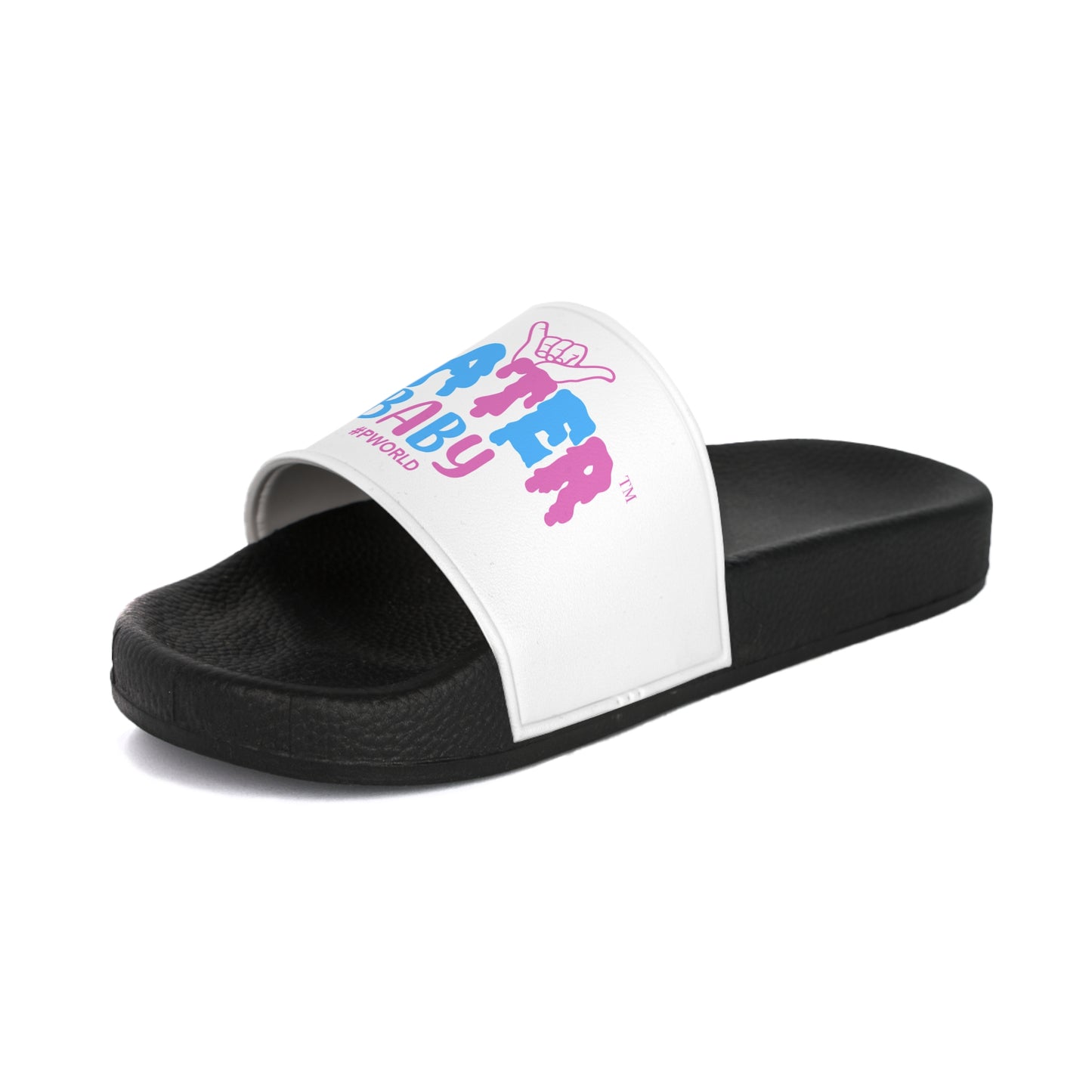 Water Baby Slide Sandals — Cute Mermaid Graphic Women's Slides