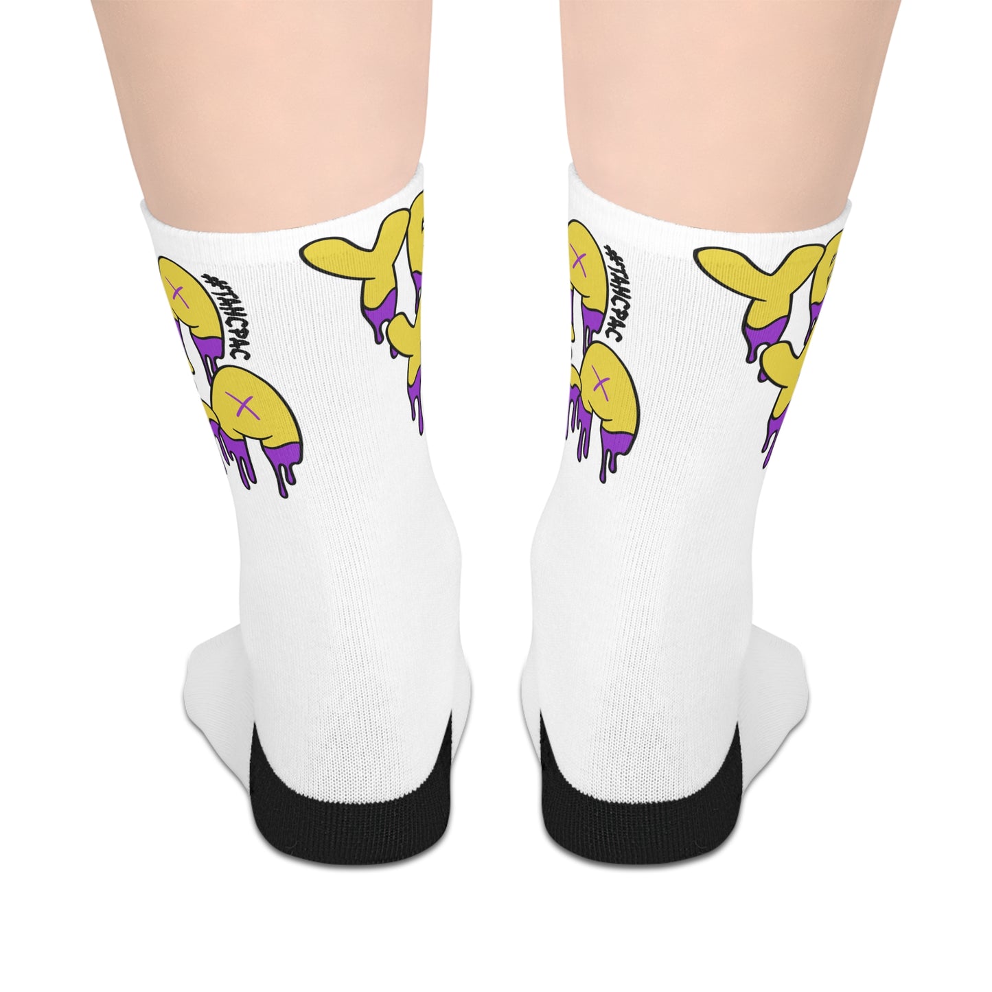 Colorful Graphic Mid-Length Socks, Fun Casual Socks, Trendy Sock Gift, Stylish Everyday Accessories, Unique Art Socks, Youthful Vibe