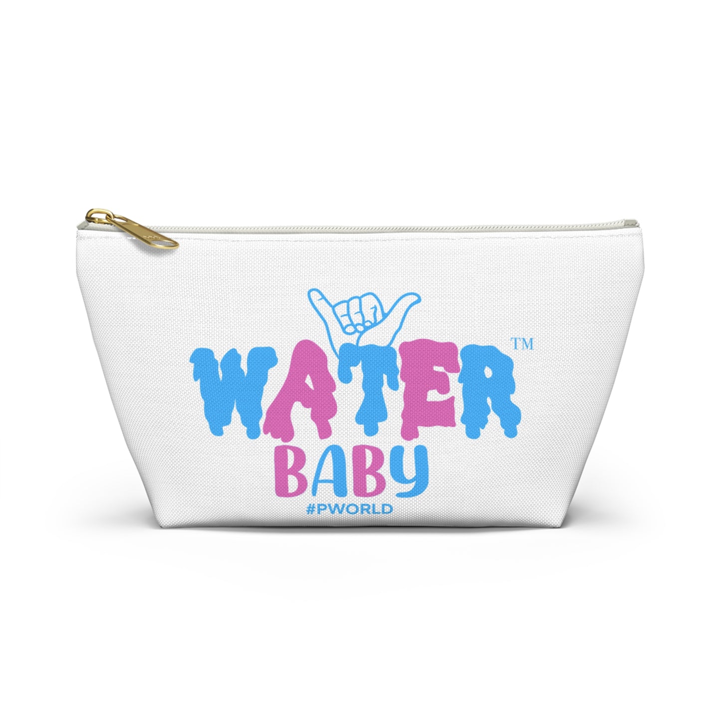 Water Baby Accessory Pouch — Beach Makeup & Swim Gear T-Bottom Bag