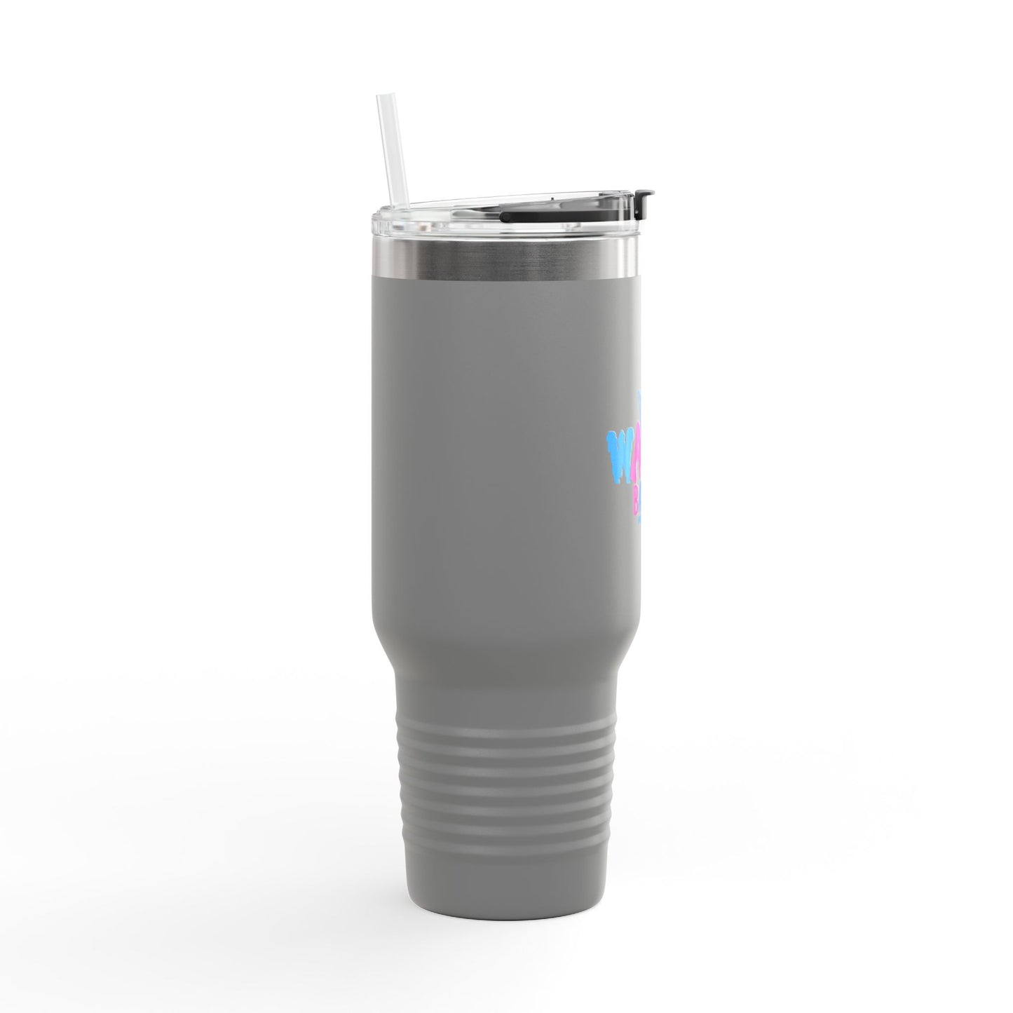 Vibrant Insulated Travel Mug - 40oz, Perfect for Hydration, Ideal Gift for Water Lovers, Unique Cafeteria Style Mug, Summer Essential, [...]
