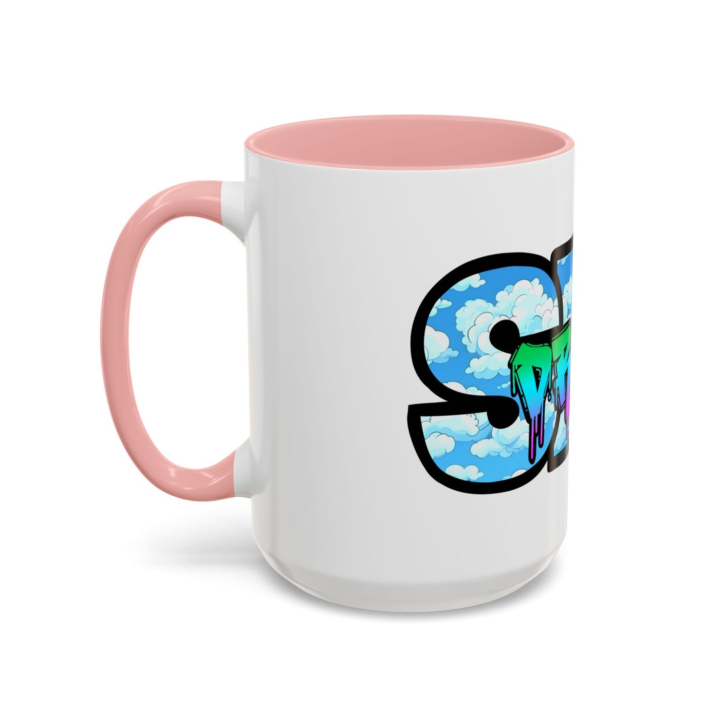Graffiti Style Accent Coffee Mug - Unique Design for Coffee Lovers, Perfect Gift for Artists, Birthdays, Holidays, Home Decor, Office Use