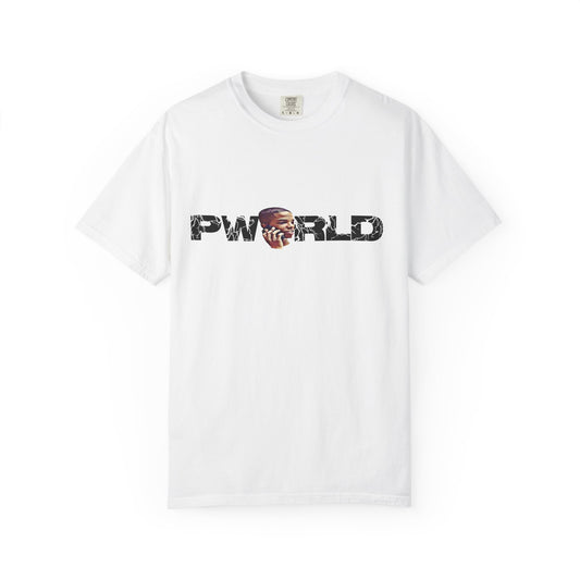 PWorld Graphic T-Shirt — Bold Text Logo Tee