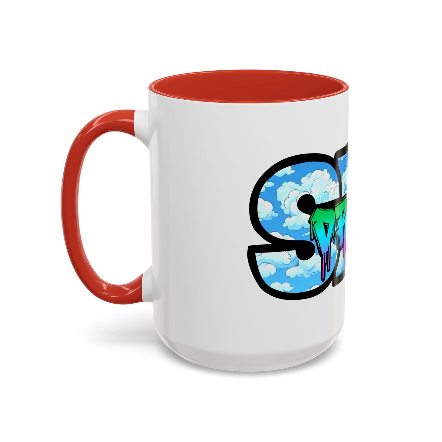 Graffiti Style Accent Coffee Mug - Unique Design for Coffee Lovers, Perfect Gift for Artists, Birthdays, Holidays, Home Decor, Office Use