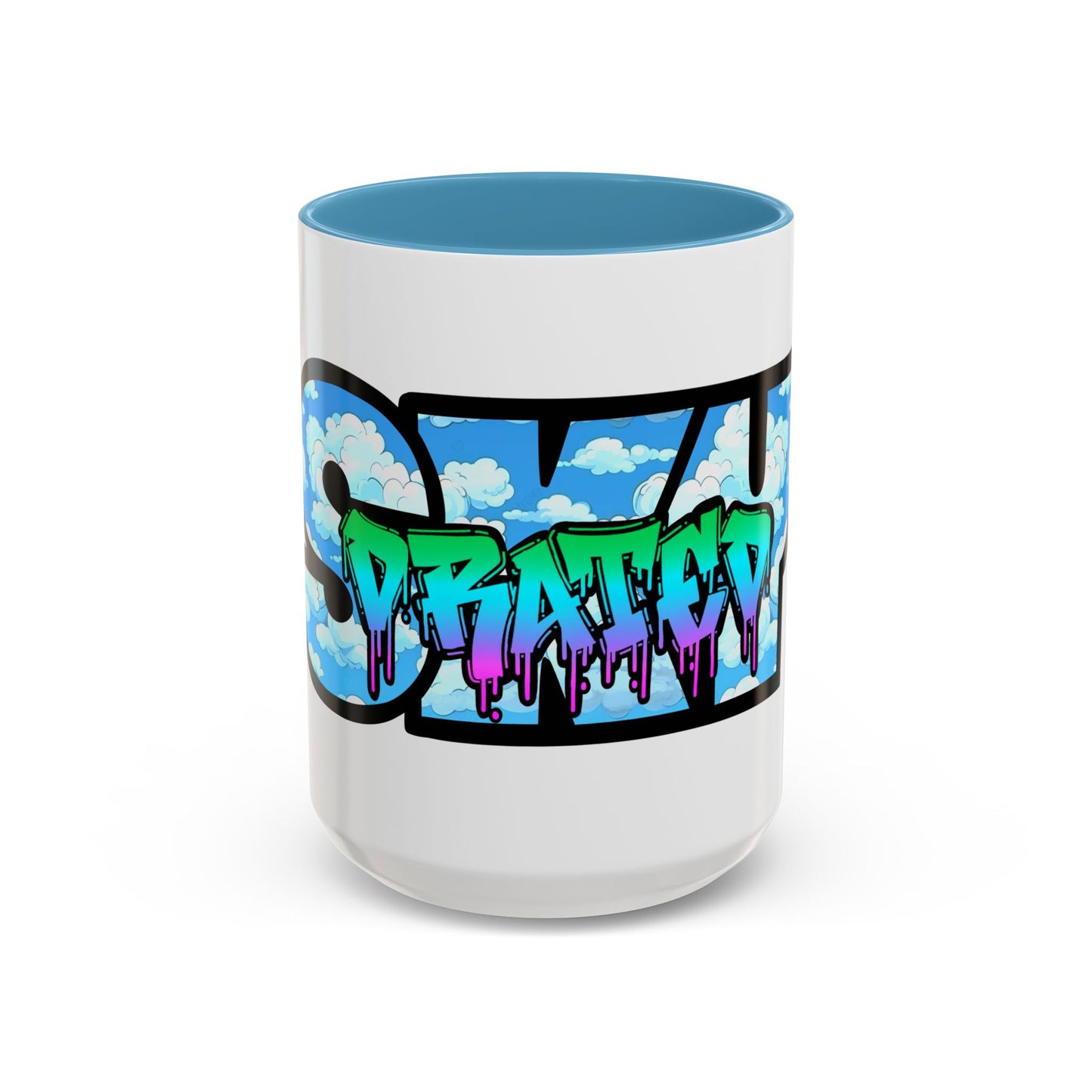 Graffiti Style Accent Coffee Mug - Unique Design for Coffee Lovers, Perfect Gift for Artists, Birthdays, Holidays, Home Decor, Office Use
