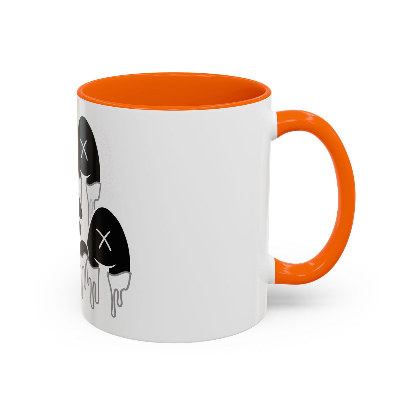 Drippy "YEA YEA" Accent Coffee Mug — Black & White Graphic Ceramic
