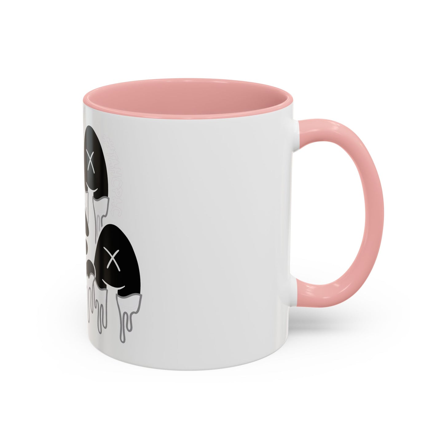 Drippy "YEA YEA" Accent Coffee Mug — Black & White Graphic Ceramic