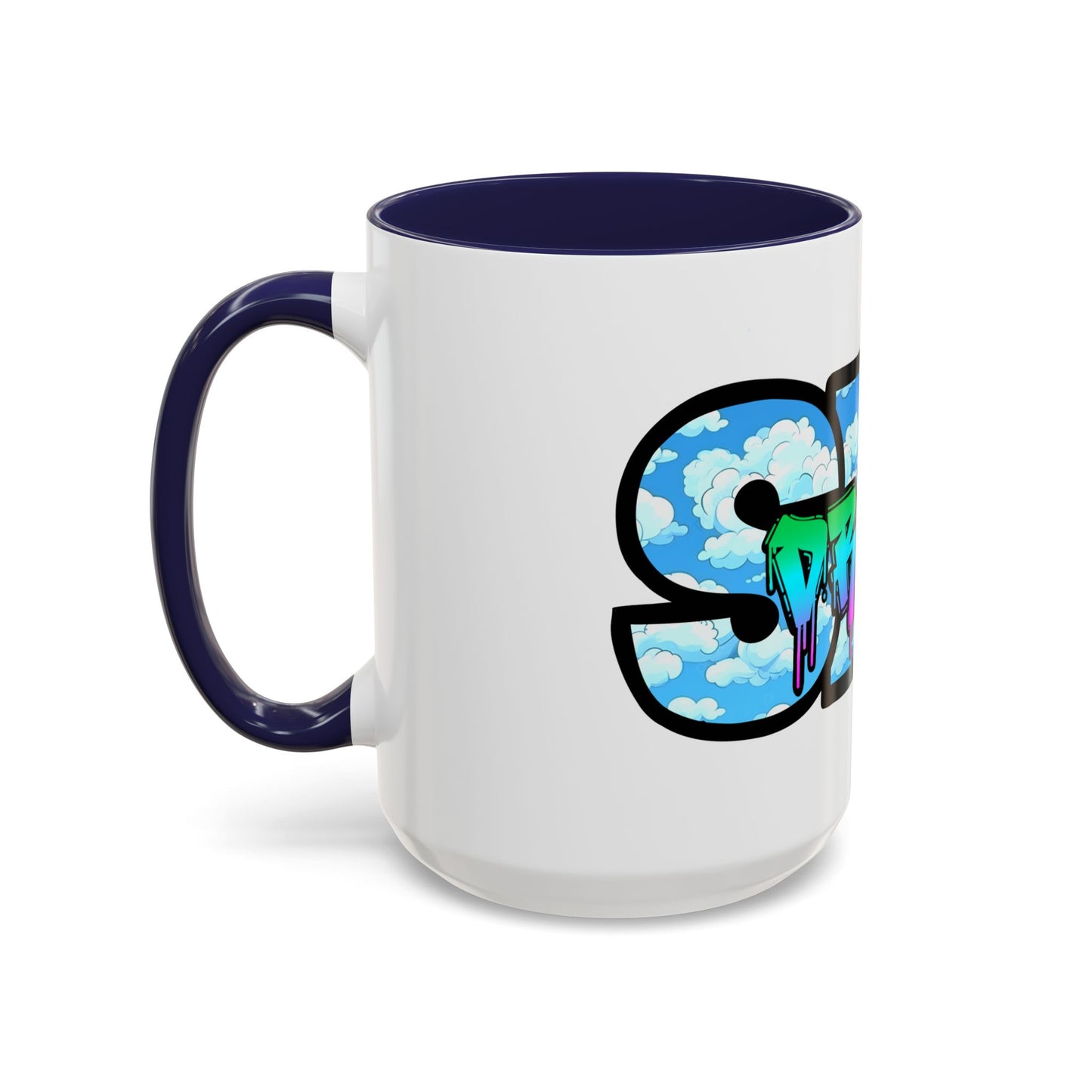 Graffiti Style Accent Coffee Mug - Unique Design for Coffee Lovers, Perfect Gift for Artists, Birthdays, Holidays, Home Decor, Office Use