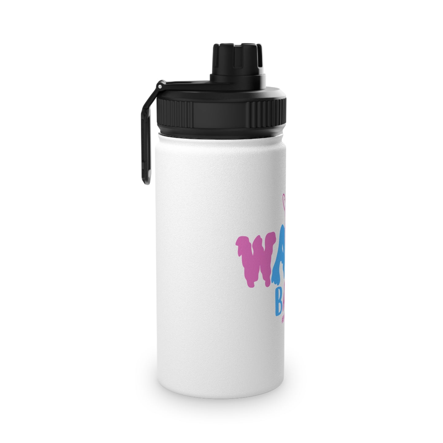 Trendy Water Bottle with Sports Lid, Perfect for Fitness Enthusiasts, Summer Vacation, and Travel, Water Baby Design, Hydration [...]
