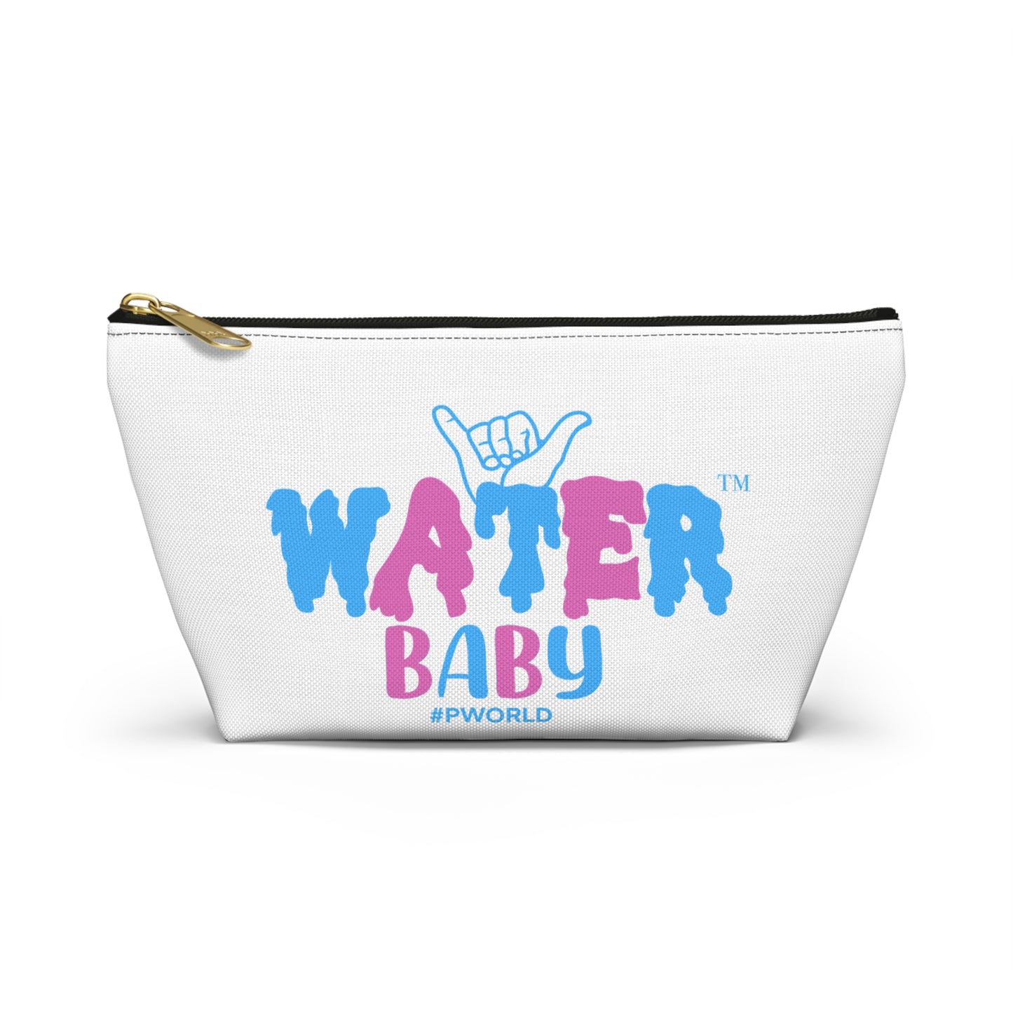 Water Baby Accessory Pouch — Beach Makeup & Swim Gear T-Bottom Bag