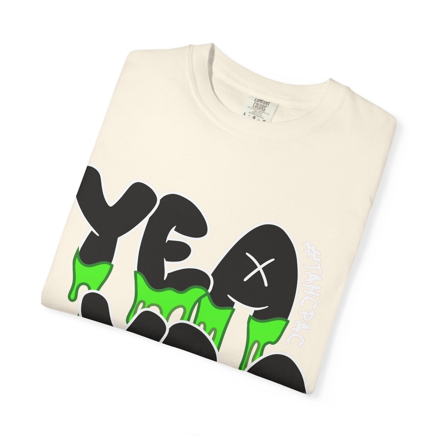 YEA YEA Graphic T‑Shirt — #TAHCPAC Back Print