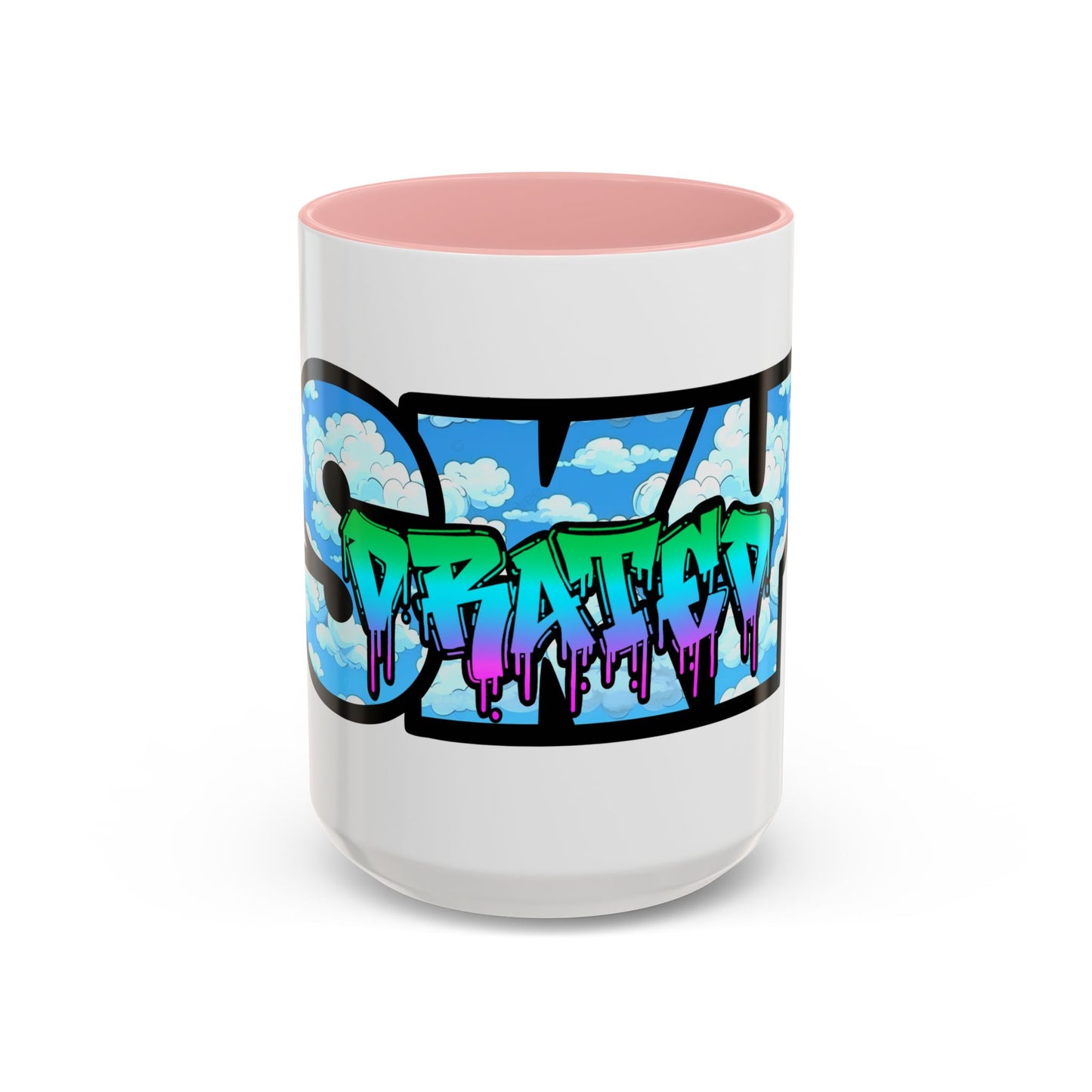 Graffiti Style Accent Coffee Mug - Unique Design for Coffee Lovers, Perfect Gift for Artists, Birthdays, Holidays, Home Decor, Office Use