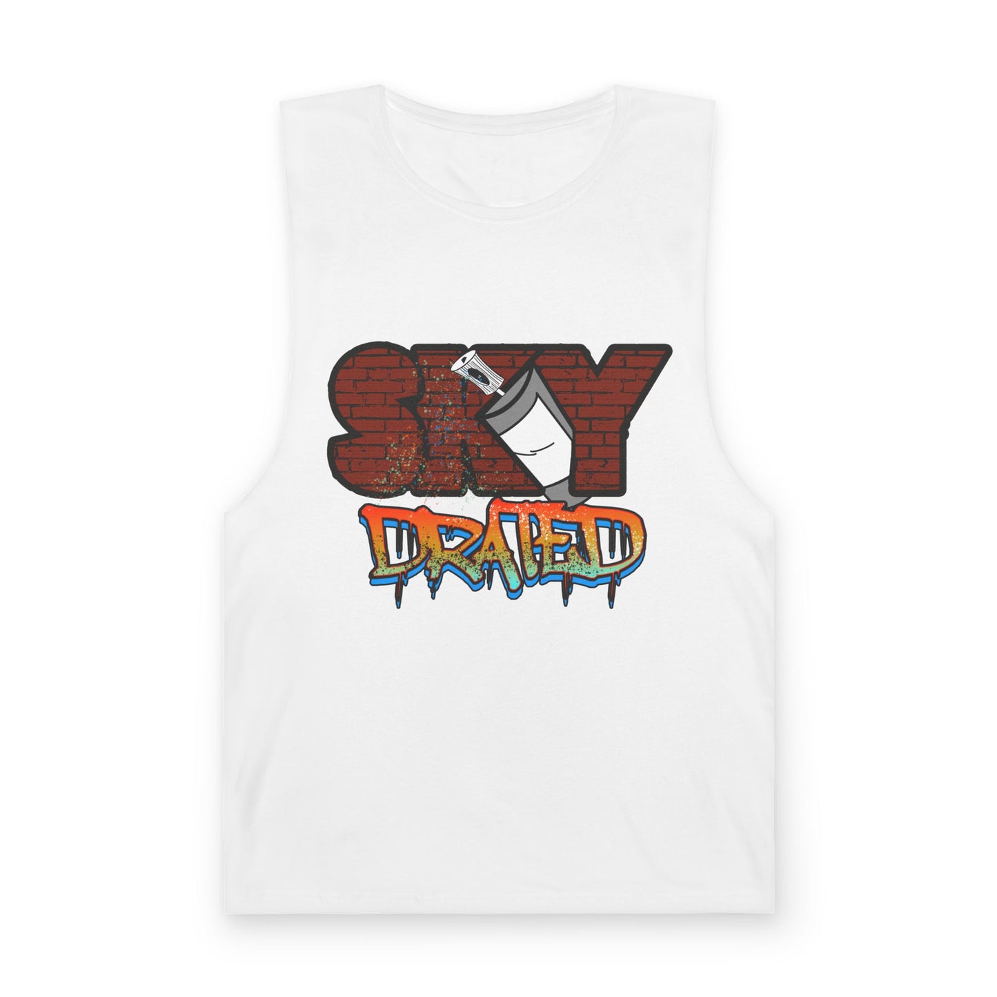 Urban Graffiti Unisex Tank Top, Streetwear Tee, Casual Summer Wear, Graphic Apparel, Perfect for Festivals or Everyday
