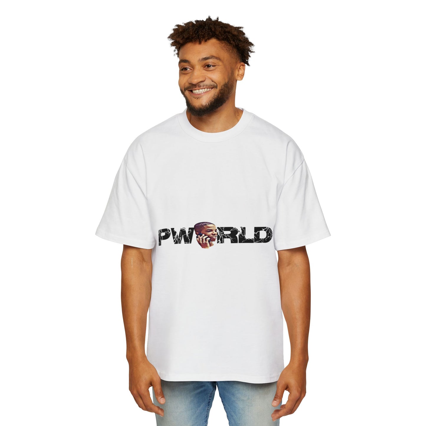 PWorld Graphic Tee — Urban Oversized Men's Cotton Shirt
