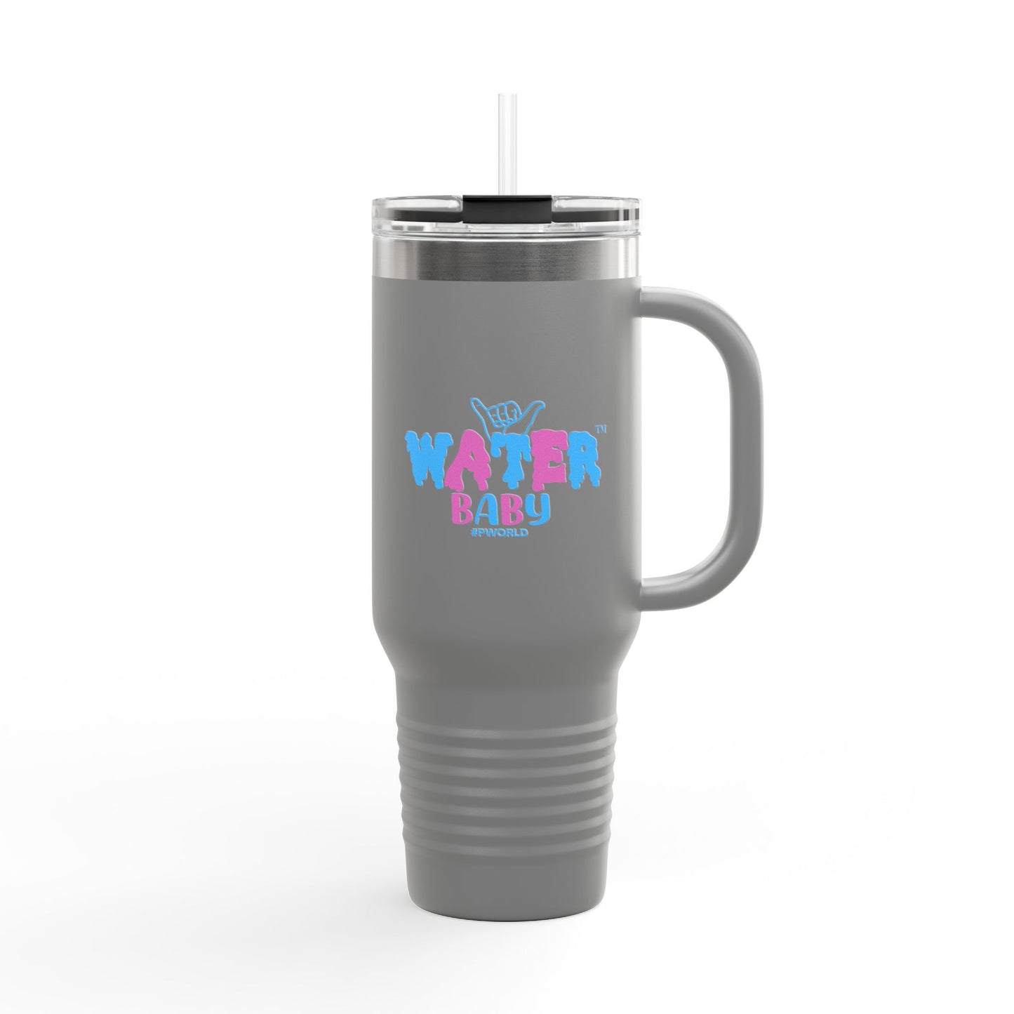 Vibrant Insulated Travel Mug - 40oz, Perfect for Hydration, Ideal Gift for Water Lovers, Unique Cafeteria Style Mug, Summer Essential, [...]