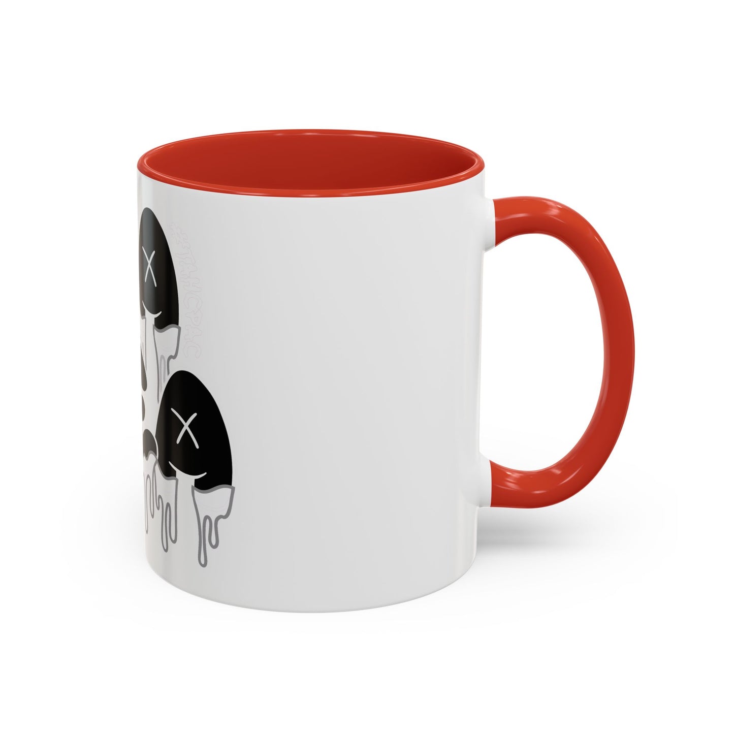 Drippy "YEA YEA" Accent Coffee Mug — Black & White Graphic Ceramic