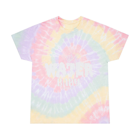 Pastel Spiral Tie-Dye Tee — 'Water' Graphic Casual T-Shirt