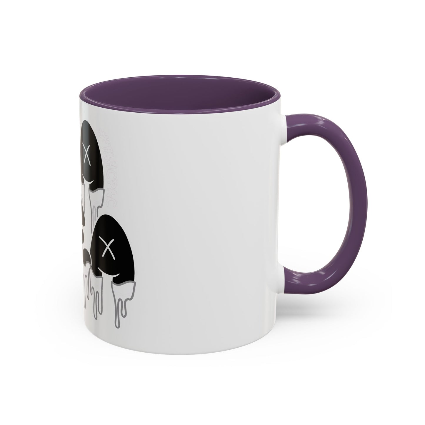 Drippy "YEA YEA" Accent Coffee Mug — Black & White Graphic Ceramic