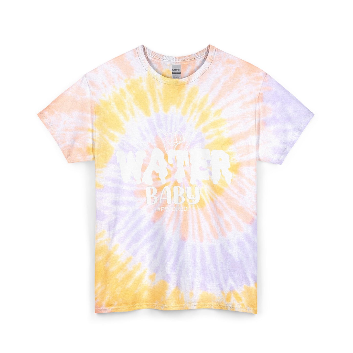 Tie Dye Tee - Water Baby Pastel Spiral Cotton T-Shirt