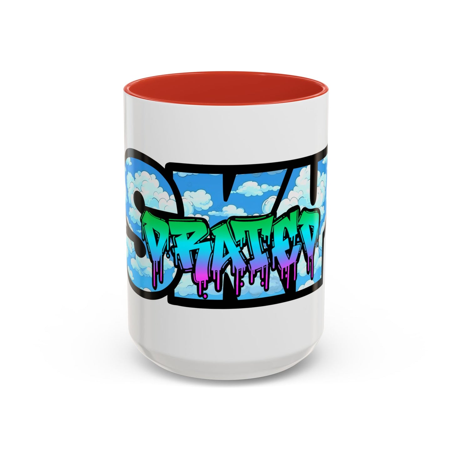 Graffiti Style Accent Coffee Mug - Unique Design for Coffee Lovers, Perfect Gift for Artists, Birthdays, Holidays, Home Decor, Office Use
