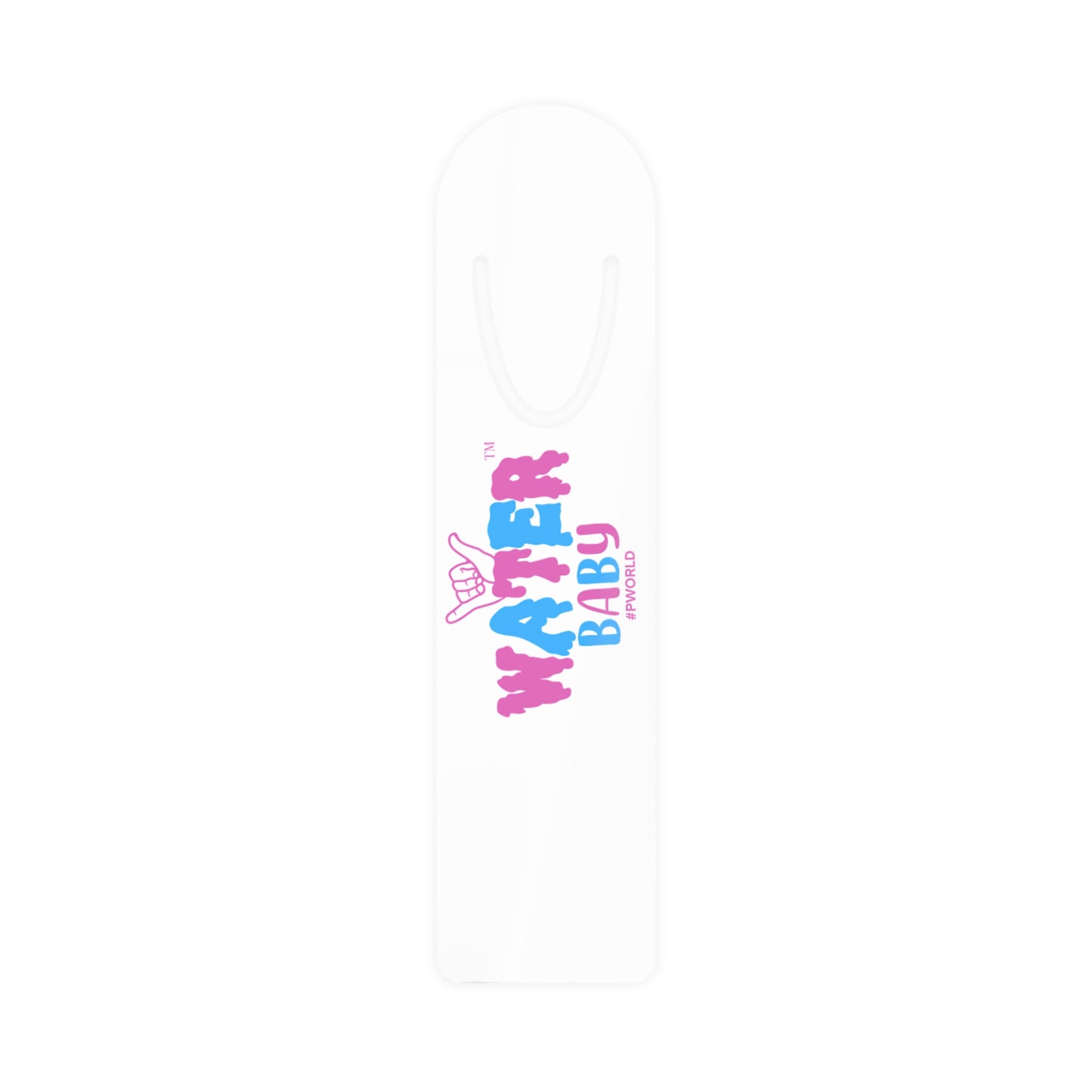 Bookmark — 'Water Baby' Pink & Blue Metal Bookmark, Cute Beach/Pool Reader Gift