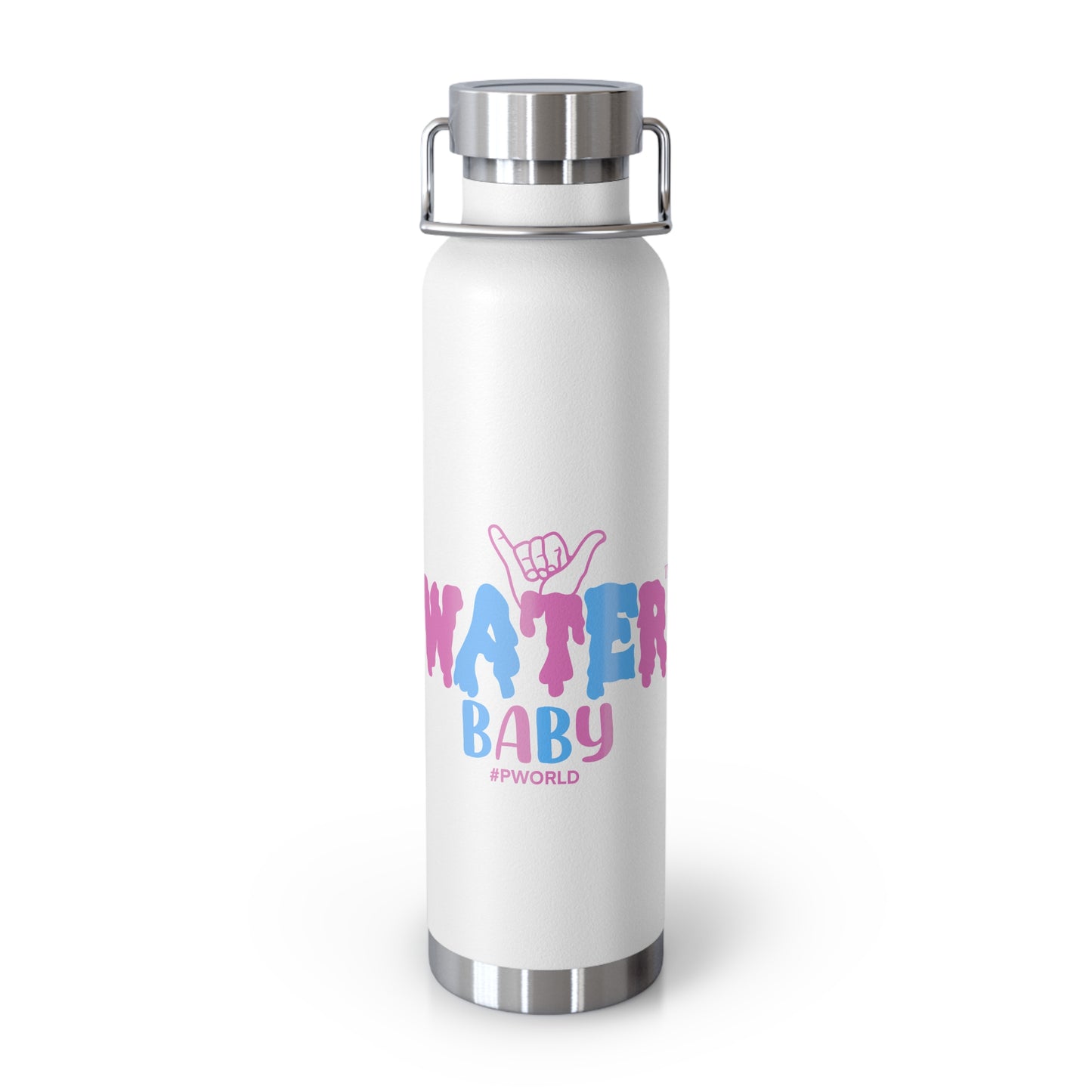 Water Baby 22oz Insulated Bottle — Retro Surf Shaka Stainless Thermos