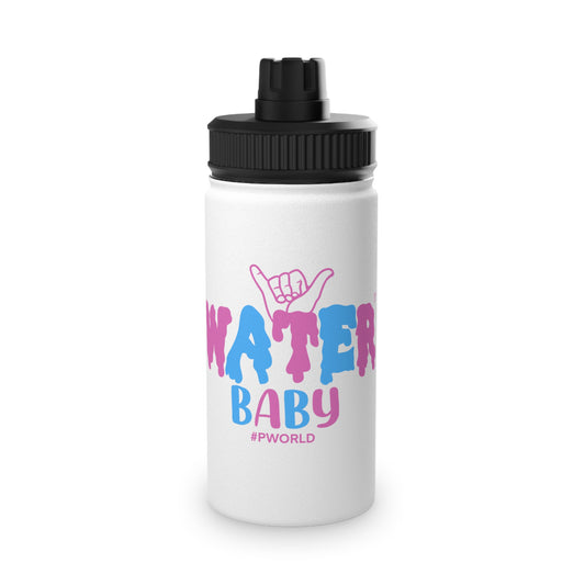 Trendy Water Bottle with Sports Lid, Perfect for Fitness Enthusiasts, Summer Vacation, and Travel, Water Baby Design, Hydration [...]