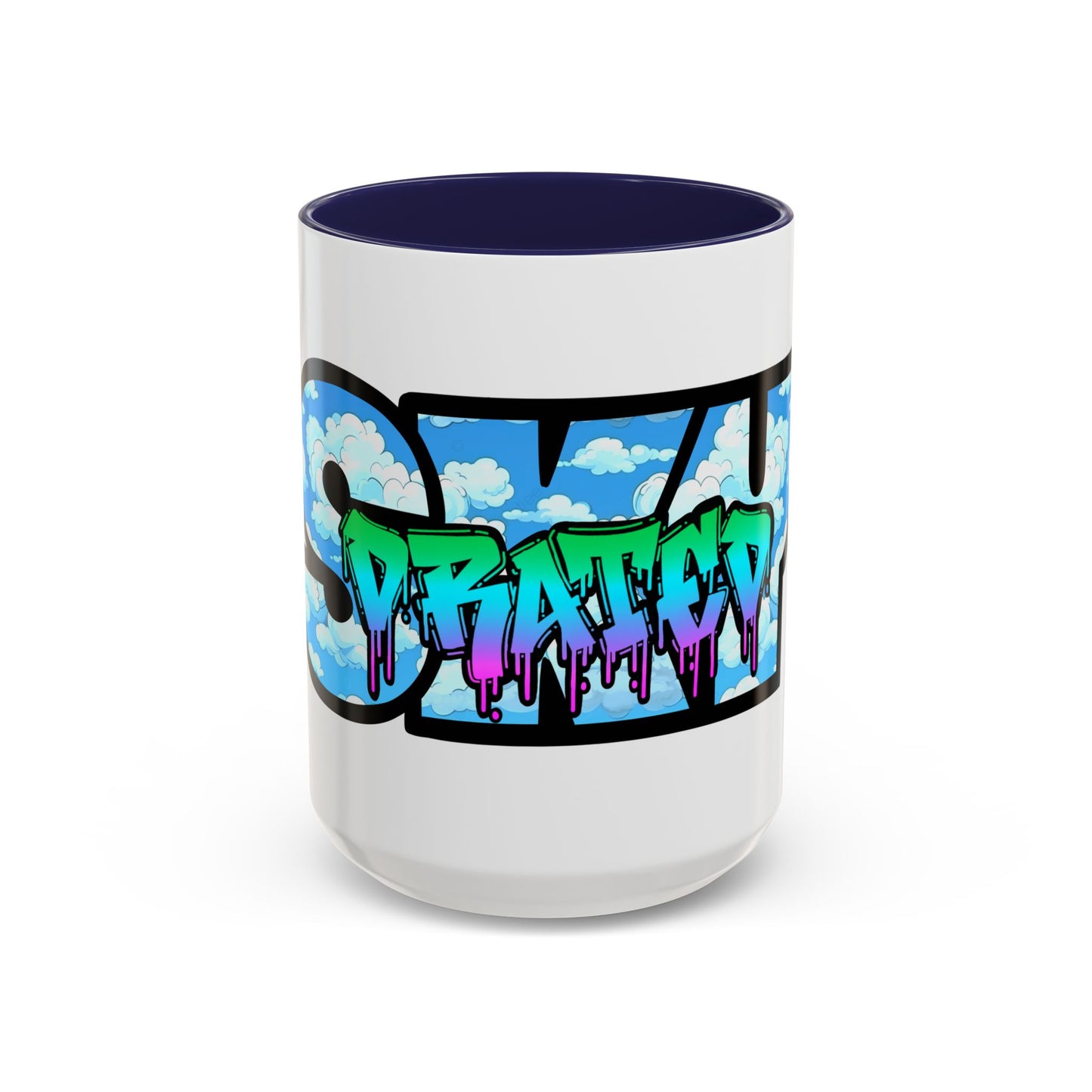 Graffiti Style Accent Coffee Mug - Unique Design for Coffee Lovers, Perfect Gift for Artists, Birthdays, Holidays, Home Decor, Office Use