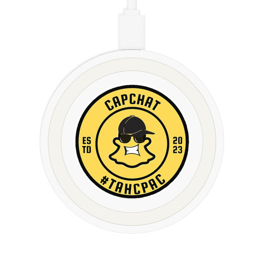 Wireless Charging Pad - CapChat Design for Tech Lovers