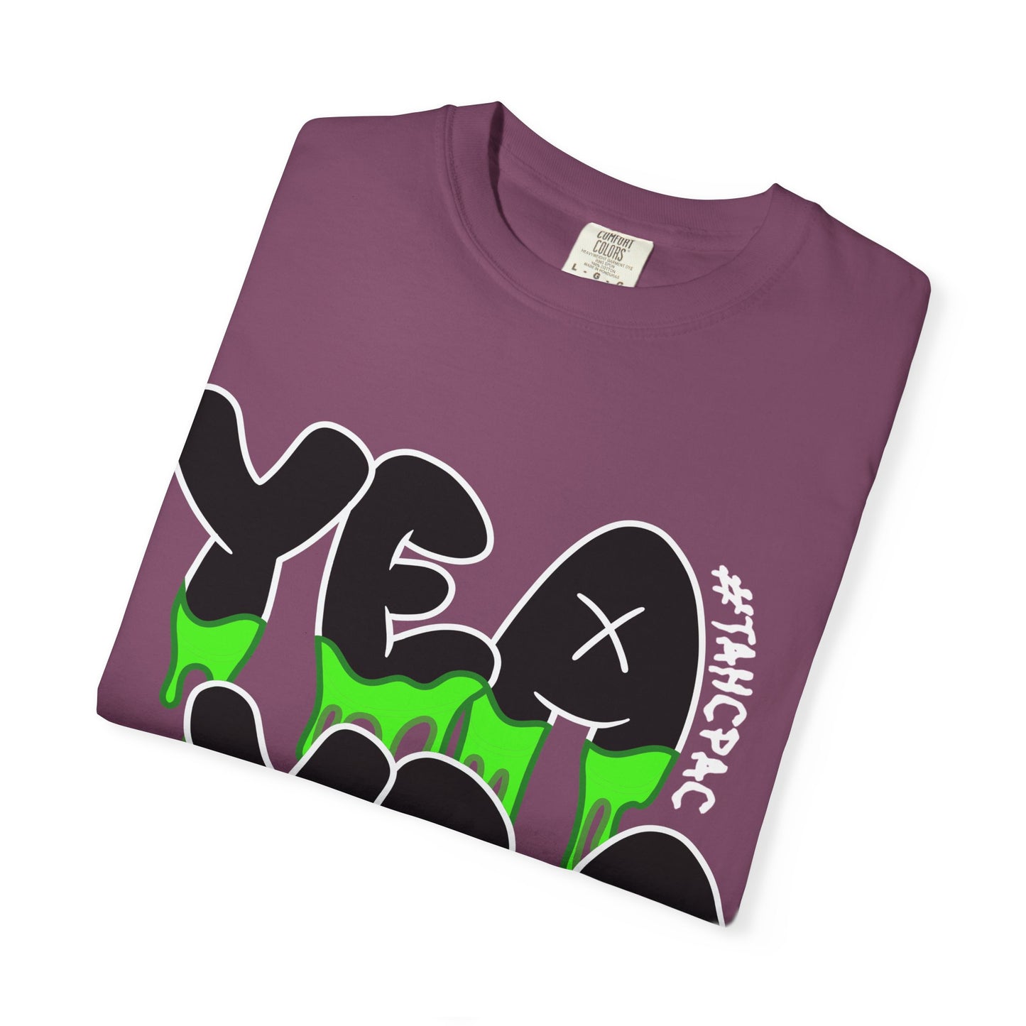 YEA YEA Graphic T‑Shirt — #TAHCPAC Back Print