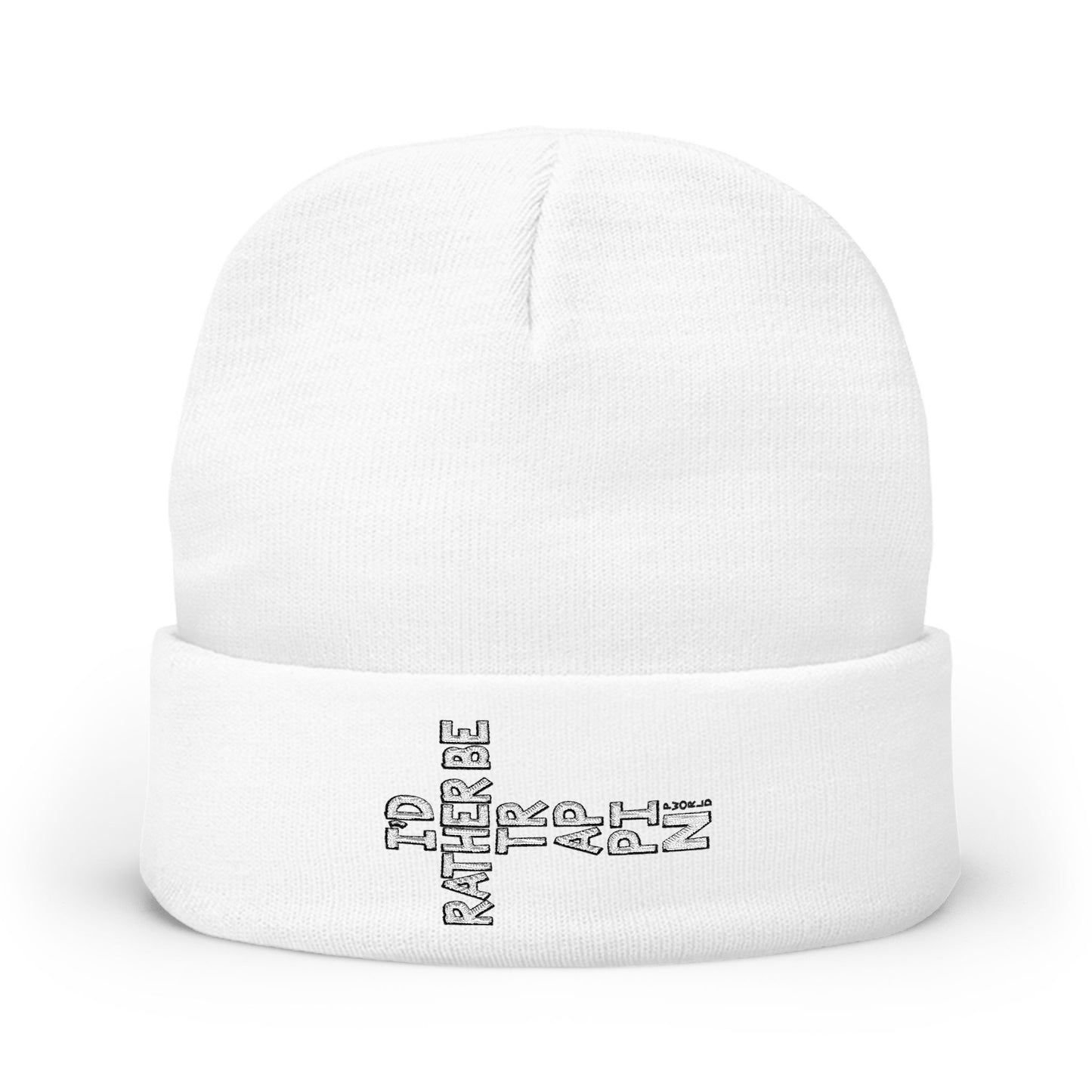 Cozy Embroidered Knit Beanie, Winter Accessory, Gift for Him/Her, Cute Beanie for Outdoor Activities, Stylish Hat for Cold Weather