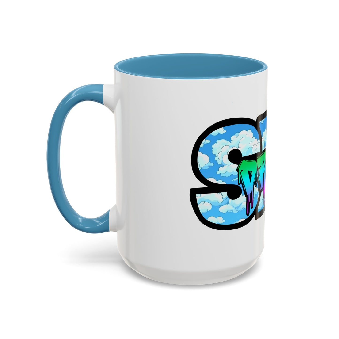 Graffiti Style Accent Coffee Mug - Unique Design for Coffee Lovers, Perfect Gift for Artists, Birthdays, Holidays, Home Decor, Office Use