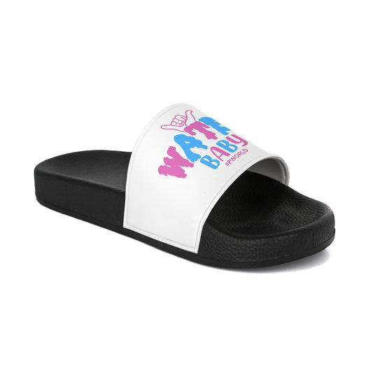 Water Baby Slide Sandals — Cute Mermaid Graphic Women's Slides