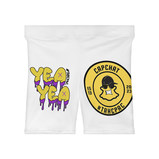 Trendy Women's Biker Shorts, Funky Activewear for Women, Summer Vibes, Casual Sports Gear, Festival Outfit, Streetwear Fashion