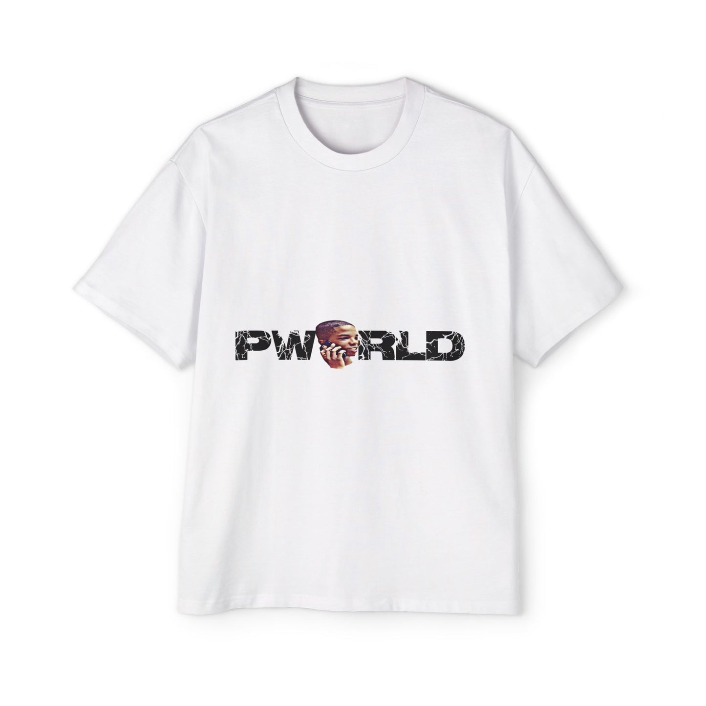 PWorld Graphic Tee — Urban Oversized Men's Cotton Shirt
