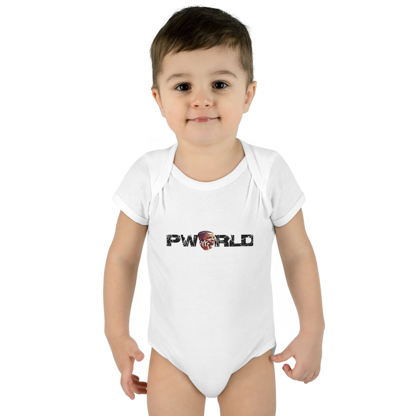 PWORLD Infant Bodysuit — Cute Graphic Baby Onesie with Cartoon Face