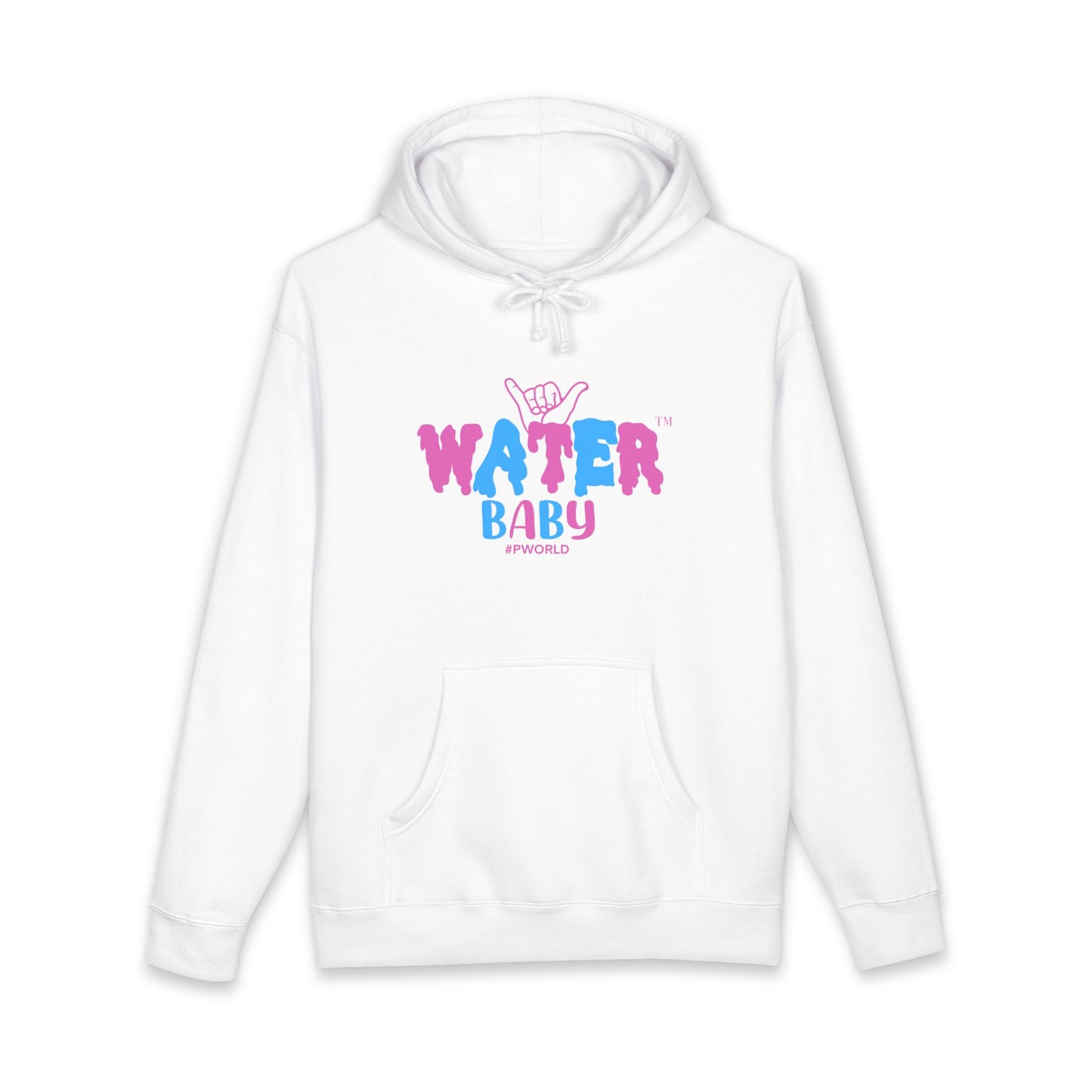 Water Baby Hoodie — Colorful 'Water Baby' Front & 'I'd Rather Be Trappin'' Back Pullover