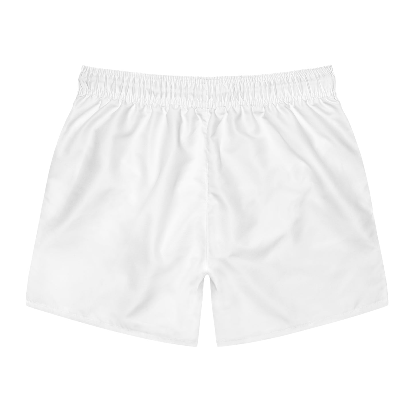 Swim Trunks — "Water Baby" Graphic Beach Shorts