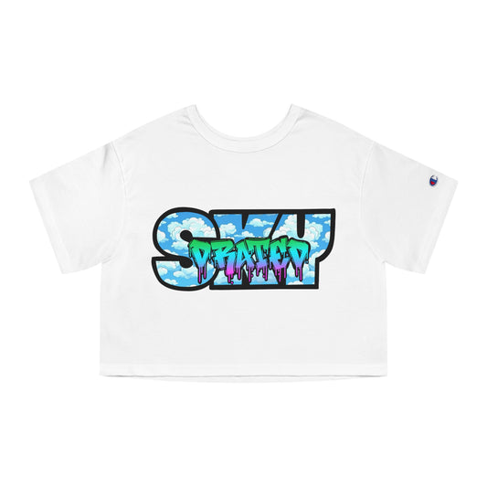 Urban Graffiti Cropped T-Shirt for Trendsetters, Street Style Tee, Casual Wear, Summer Outfit, Gift for Fashion Lovers