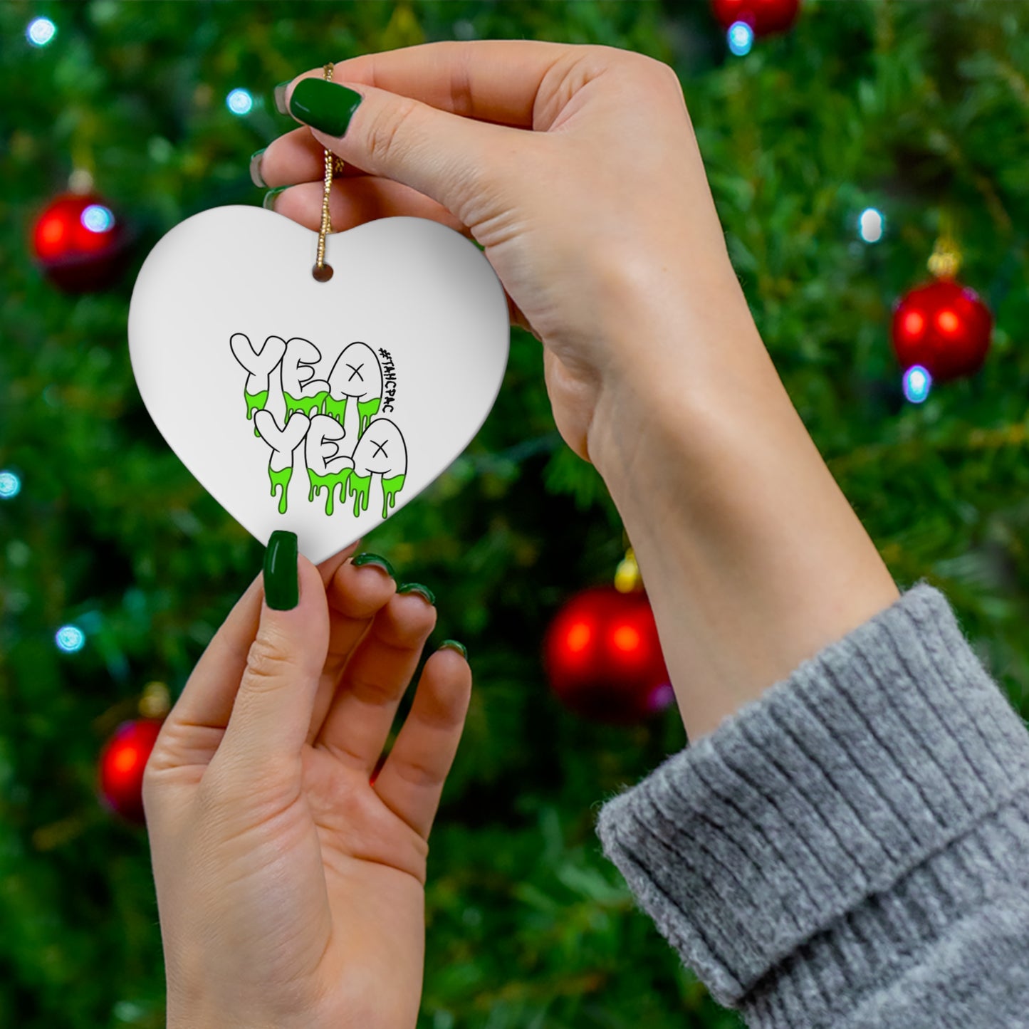 Trendy Ceramic Ornament, Holiday Decor, Gift Idea, Tree Decoration, Festive Accessories, Unique Home Decoration