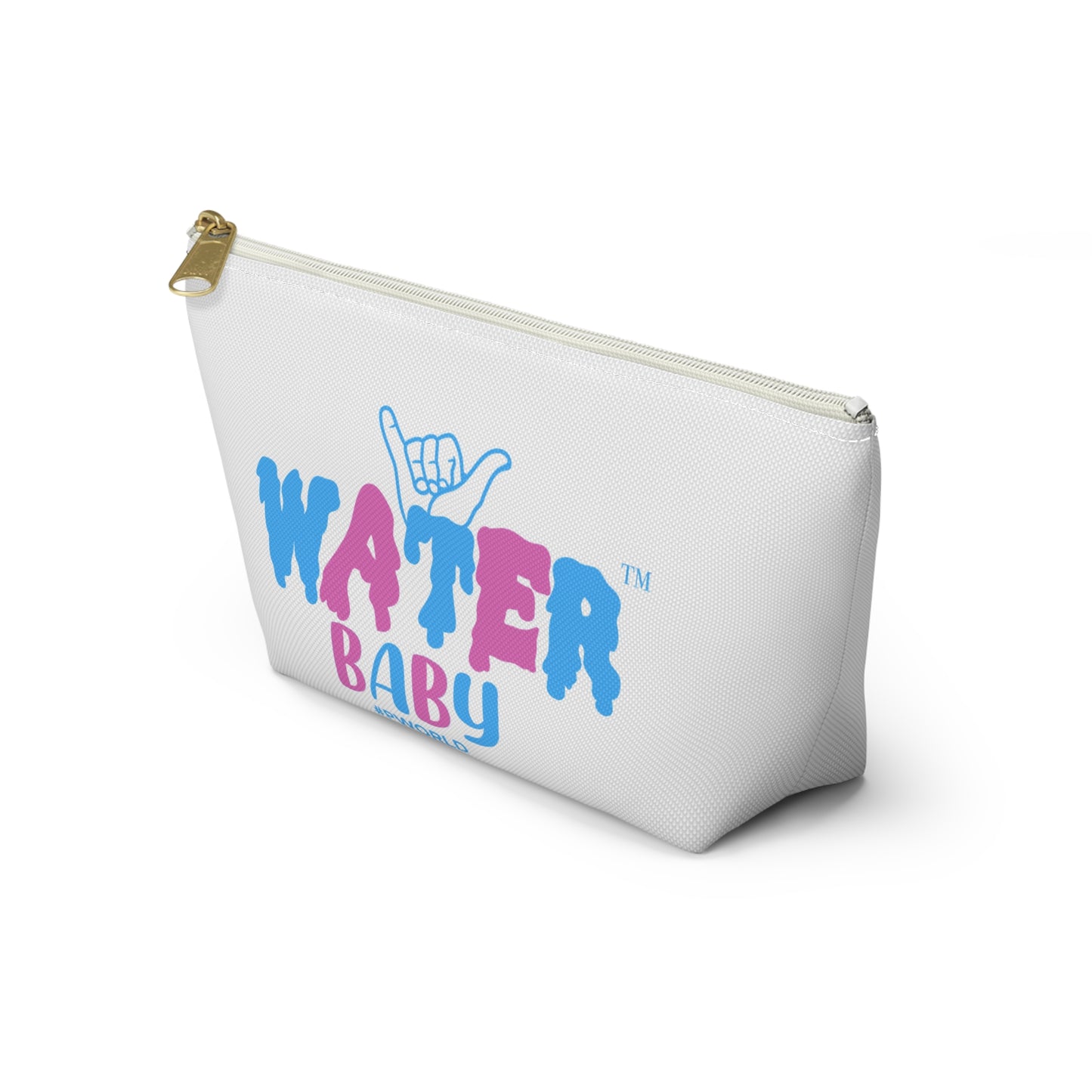 Water Baby Accessory Pouch — Beach Makeup & Swim Gear T-Bottom Bag