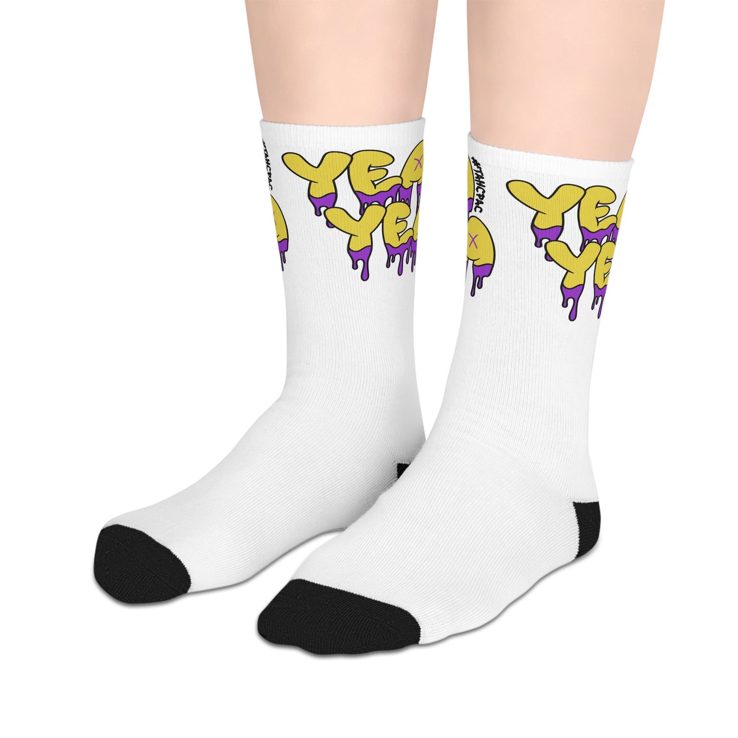 Colorful Graphic Mid-Length Socks, Fun Casual Socks, Trendy Sock Gift, Stylish Everyday Accessories, Unique Art Socks, Youthful Vibe
